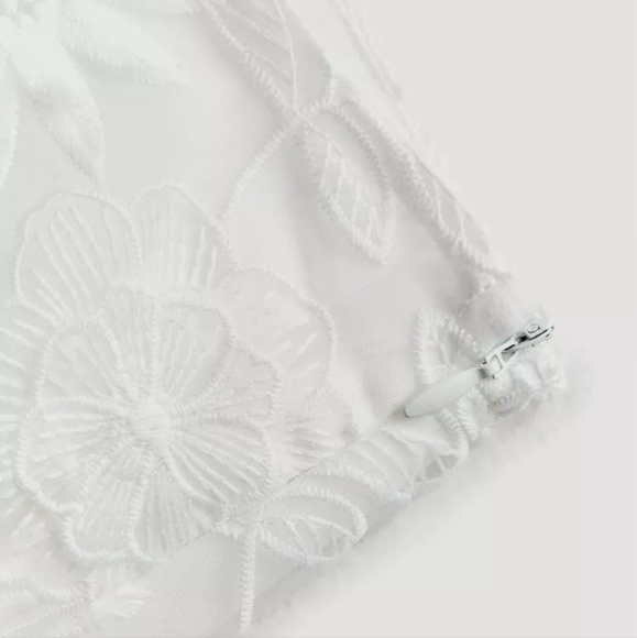 EMBROIDERED MIDI SKIRT ZW COLLECTION SIZE M - Picture 8 of 9